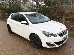 2015 65 PEUGEOT 308 ALLURE PURE TECH S/S HATCHBACK - 86K MILES - AIR CON *NO VAT*