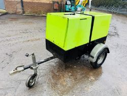 PRAMAC P11000 9KVA TOWABLE GENERATOR*SUPER SILENT*