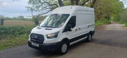 2021 21 FORD TRANSIT 350 LEADER ECOBLUE WORKSHOP PANEL VAN - EX BT - 82K MILES - 1 KEY