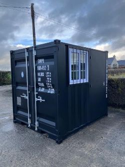 UNUSED 8FT CONTAINER - SIDE DOOR & WINDOW