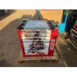 NEW/UNUSED BOSS 258PCS SEVEN DRAW TOOL CHEST WITH TOOLS AND WHEELS (RED)