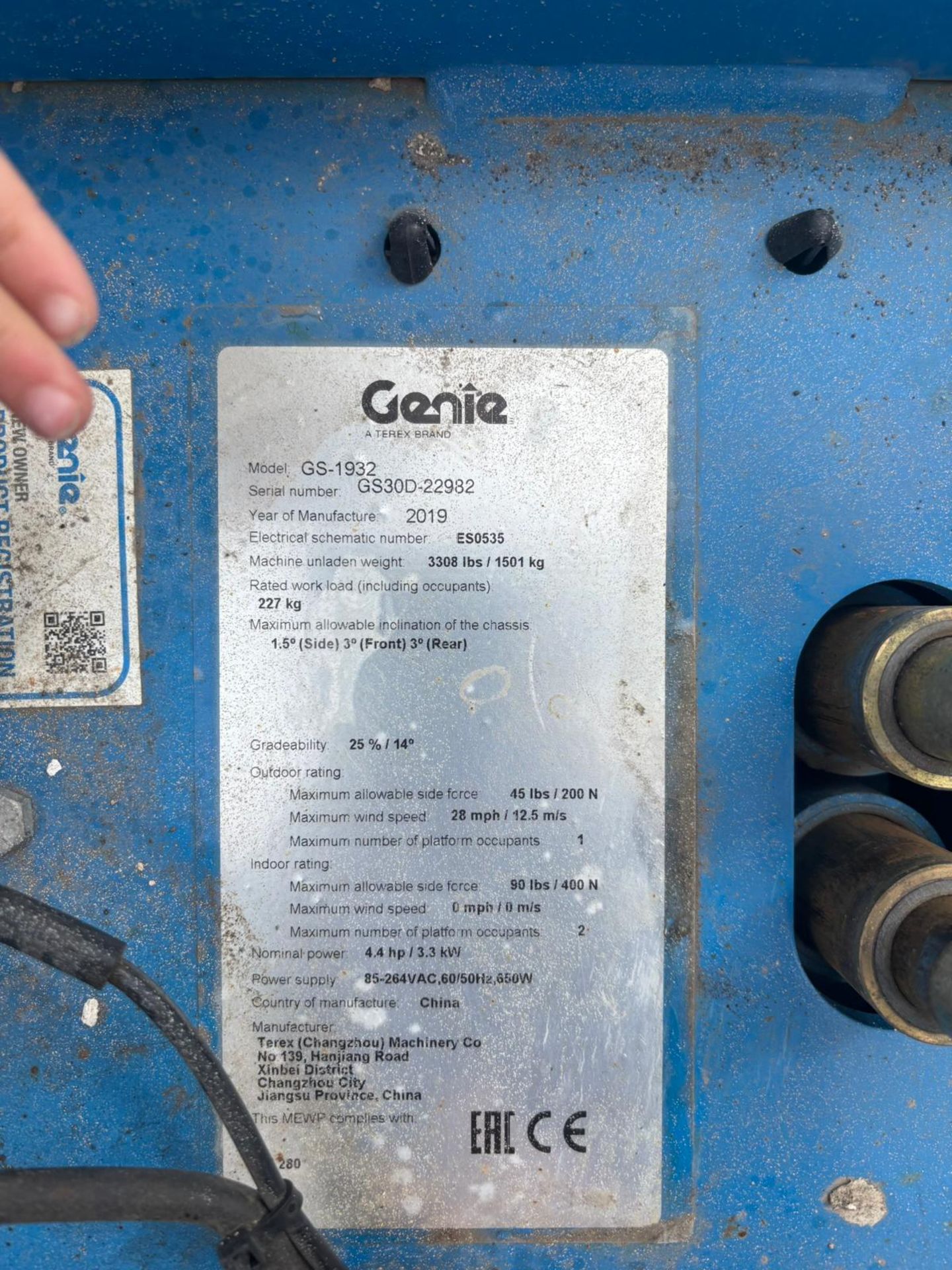 2019 GENIE GS 1932 SCISSOR LIFT - 150 HOURS - Image 14 of 14