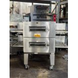 LINCOLN IMPINGER DOUBLE DECK CONVEYOR PIZZA OVEN - 32 INCH