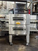 LINCOLN IMPINGER DOUBLE DECK CONVEYOR PIZZA OVEN - 32 INCH