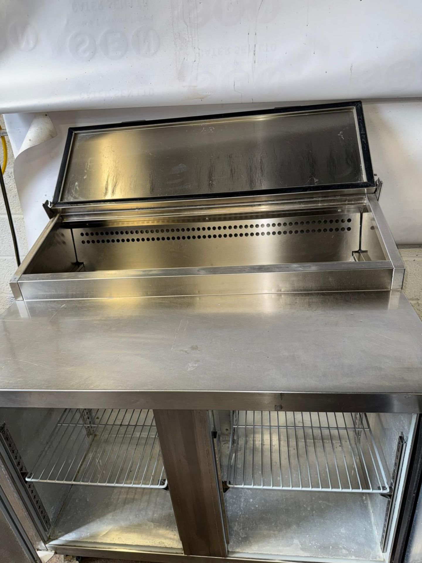 FOSTER PIZZA PREP DOUBLE DOOR FRIDGE - Image 4 of 6