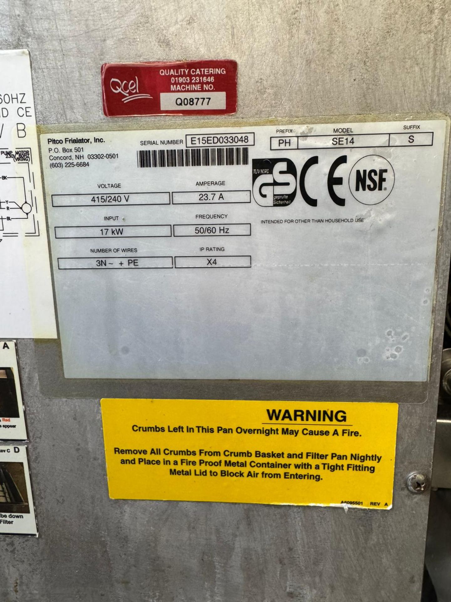 PITCO TWING TANK ELECTRIC 4 BASKET FRYER - Image 4 of 6