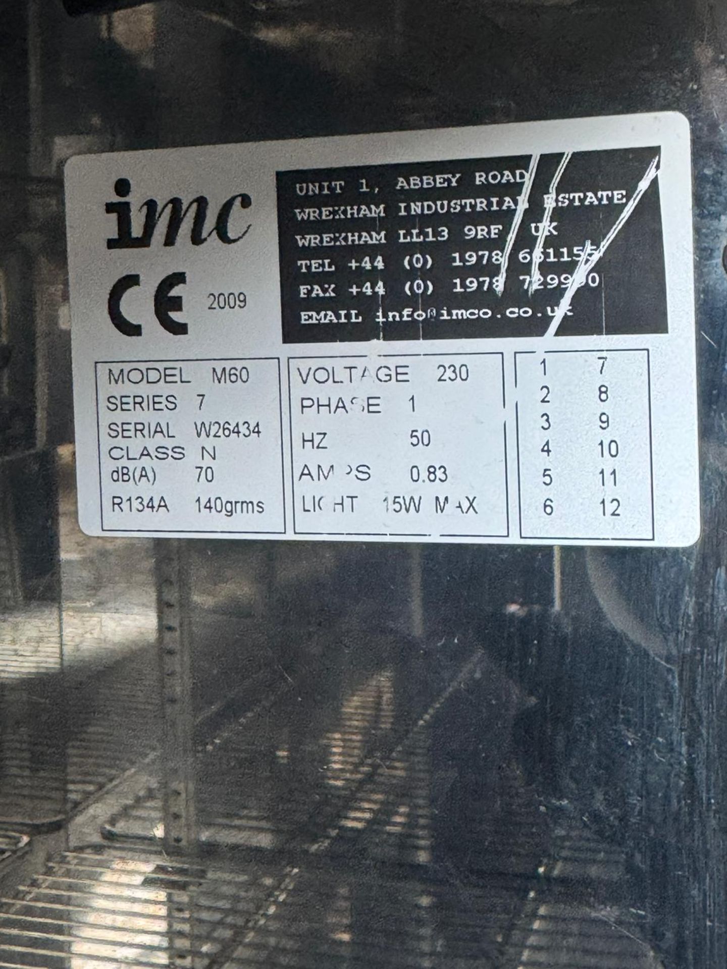 IMC SINGLE DOOR UNDERCOUNTER CONVEYOR BAR FRIDGE - Image 4 of 4