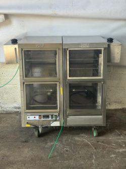 2 X VIZU 400 PASS HOT HOLDER WITH WATER STEAM - FOOD WARMER