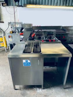 VALENTINES TWIN TANK/BASKET FRYER