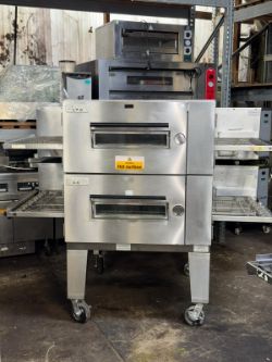 LINCOLN IMPINGER DOUBLE DECK CONVEYOR PIZZA OVEN - 32 INCH