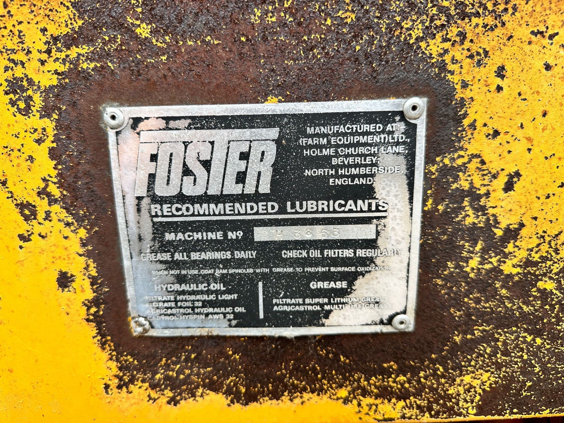 FOSTER D3 BACKHOE LOADER - SWING BOOM - Image 8 of 13