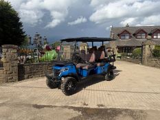 NEW/UNUSED 2026 CAPTOK GC42S 6 SEATER ELECTRIC GOLF BUGGY (BLUE)