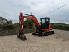 2014 KUBOTA U55-4 MIDI EXCAVATOR - 5181 HOURS