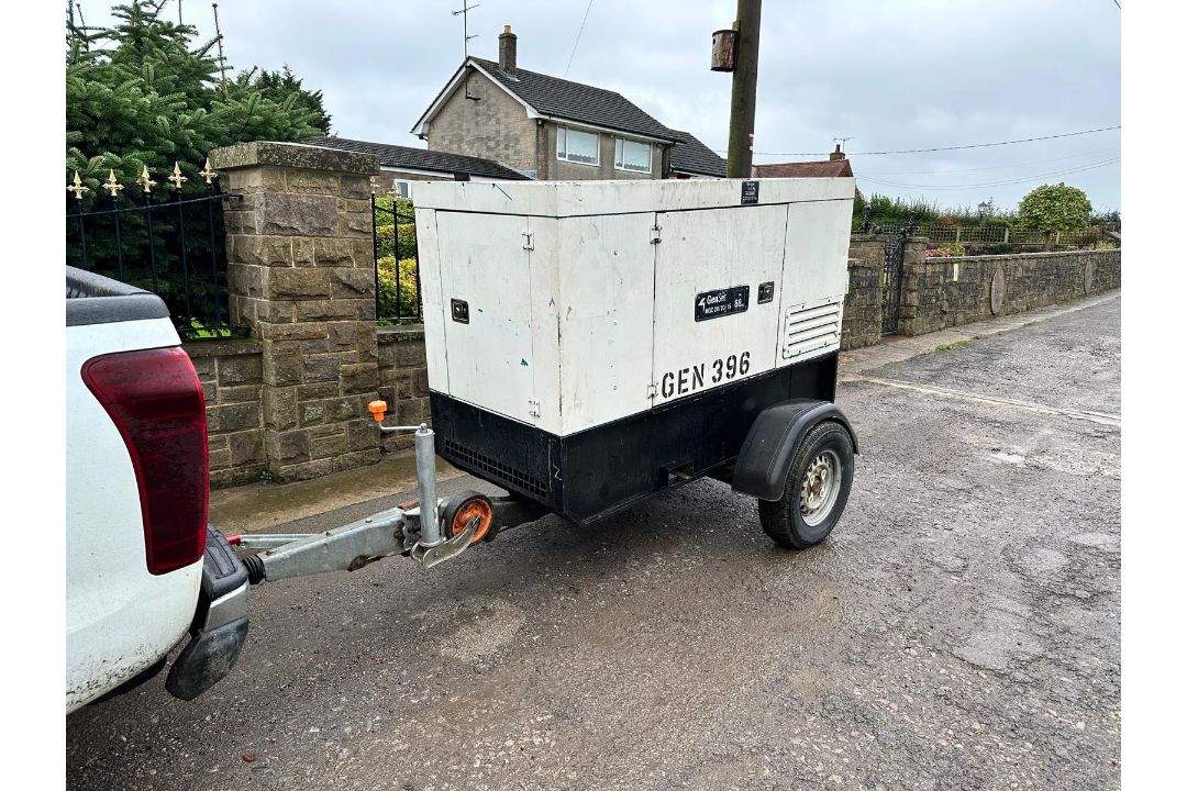 2008 GENSET MGZ 20/20/15 20KVA DIESEL SINGLE AXLE TOWBEHIND GENERATOR - Image 1 of 15