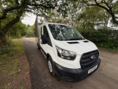 2020 70 FORD TRANSIT CREW CAB CAGED TIPPER VAN - 65K MILES - EX COUNCIL - 1 KEY