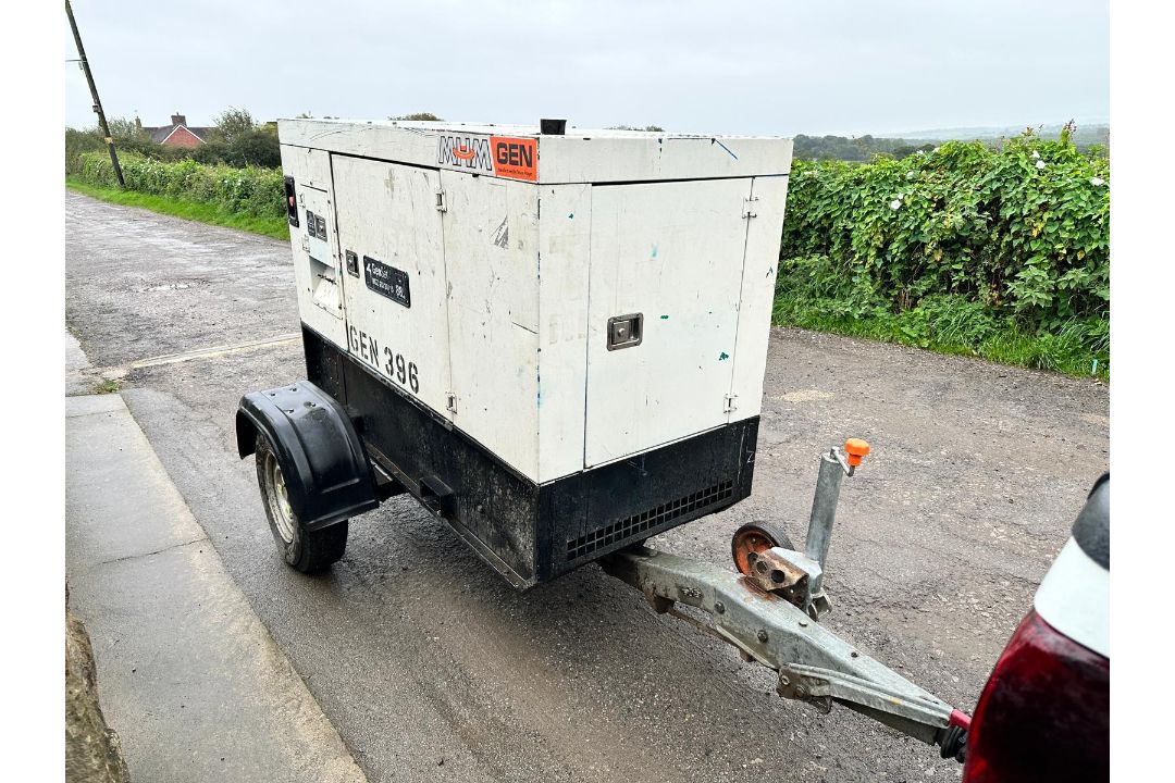 2008 GENSET MGZ 20/20/15 20KVA DIESEL SINGLE AXLE TOWBEHIND GENERATOR - Image 4 of 15