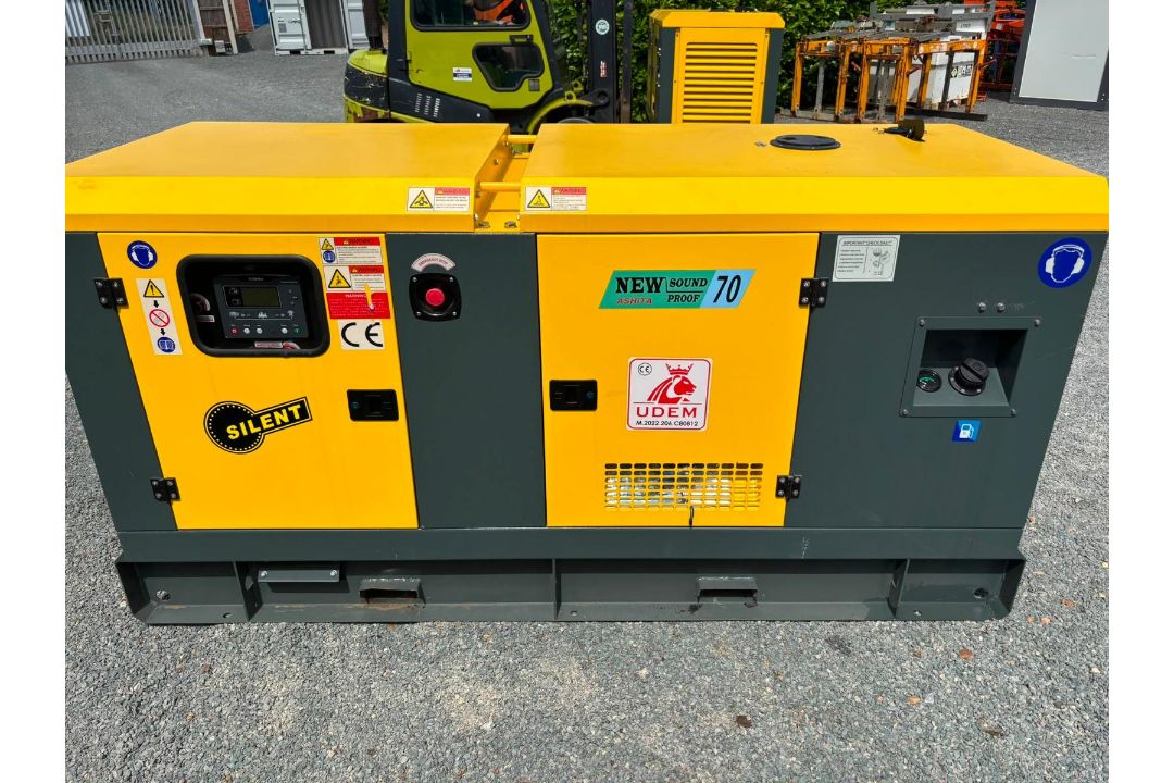 2026 ASHITA AG3-70E 70KVA SUPER SILENT GENERATOR - BRAND NEW - Image 1 of 8
