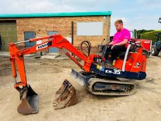 KUBOTA KH-35 MINI EXCAVATOR *C/W SELECTION OF BUCKETS*