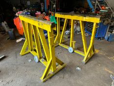 2021 FSM 50 TON TRAILER STANDS AXLE STANDS X2