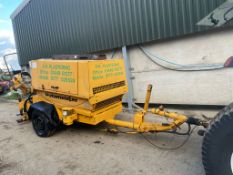 PUTZMEISTER SINGLE AXLE CONCRETE PUMP WITH BUILT IN AIR COMPRESSOR