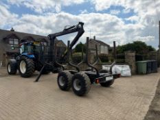 2012 PALMS 101 TWIN AXLE LOGGING TRAILER WITH ROTATING LOG GRAB
