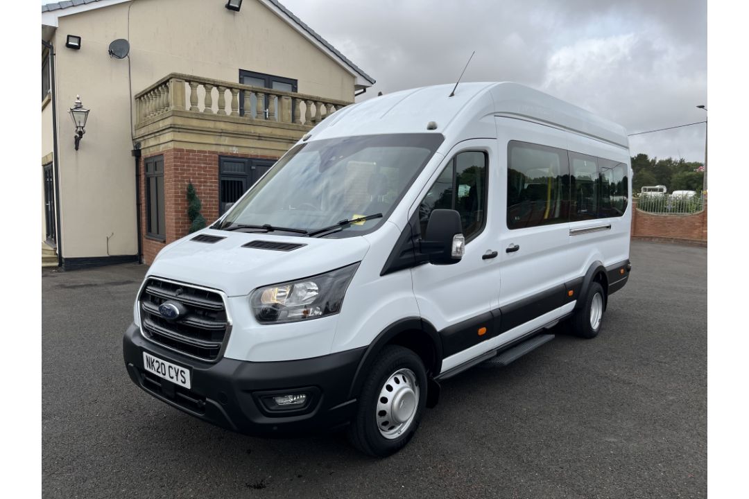 2020 20 FORD TRANSIT 460 TREND ECOBLUE MINIBUS - 35K MILES -17 SEATS - EX CADETS *NO VAT* - Image 2 of 22