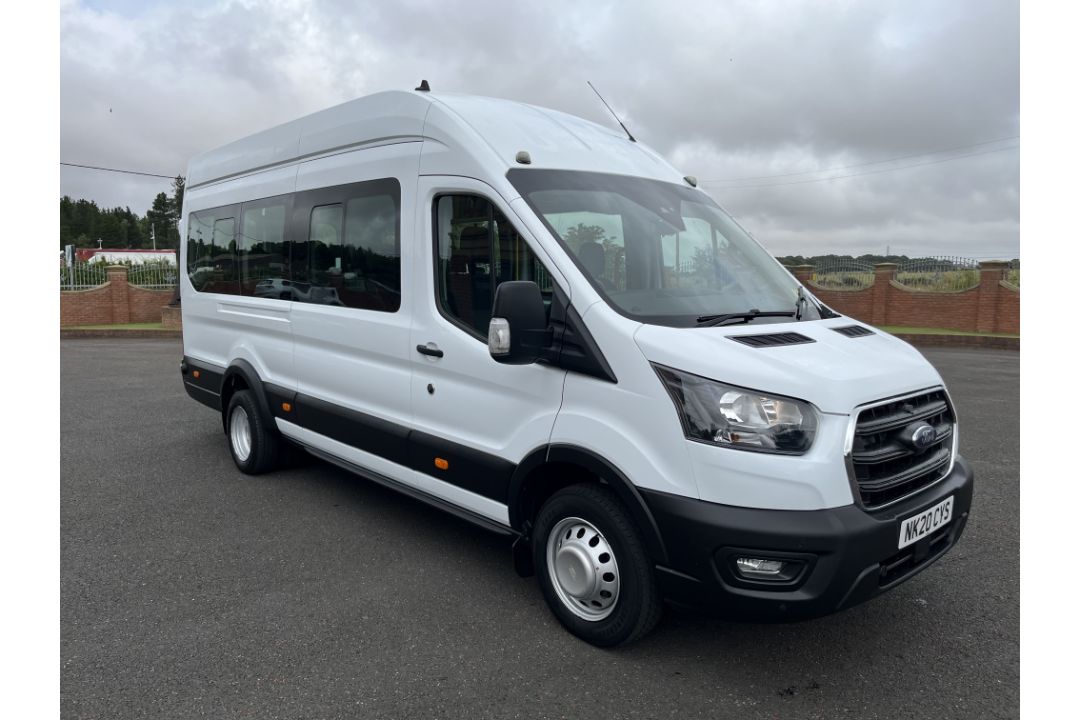 2020 20 FORD TRANSIT 460 TREND ECOBLUE MINIBUS - 35K MILES -17 SEATS - EX CADETS *NO VAT* - Image 3 of 22