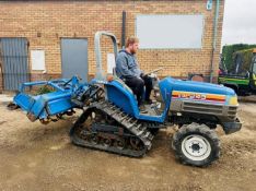 ISEKI TF243CF HALF TRACK COMPACT TRACTOR *C/W ROTOVATOR*