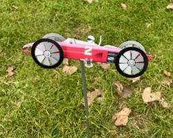 CLEARANCE STOCK RACING CAR GARDEN WINDMILLS- APPROX 150 PCS