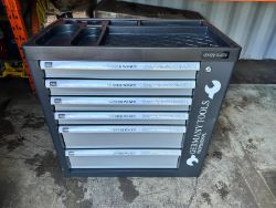 NEW/UNUSED GERMAN TOOLS 220PCS 6 DRAW TOOL TROLLEY WITH SIDE DOOR