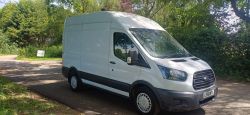 2019 68 FORD TRANSIT 350 WORKSHOP VAN - 88K MILES - INTERNAL RACKING - EBERSPACHER NIGHT HEATER