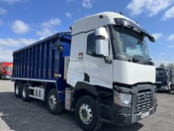 2017 66 PLATE RENAULT C460 8X4 WILCOX BULK ALLOY TIPPER - 698KM - AIR CON