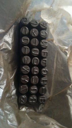 LETTER STAMPS - 13MM - NO VAT*
