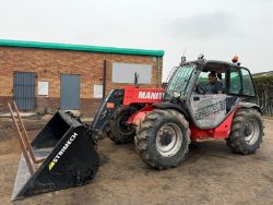 MANITOU MT732 TELEHANDLER *C/W BUCKET AND TINES*