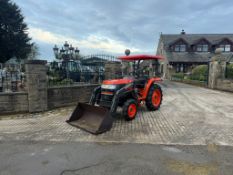 KUBOTA GT21 21HP 4WD COMPACT TRACTOR WITH FRONT LOADER AND BUCKET