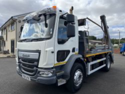 2017 17 DAF LF 55.230 18 TON HYVA SKIP LOADER HCV - 288K MILES