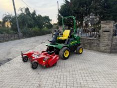2016 JOHN DEERE 1570 TERRAINCUT 4WD OUTFRONT RIDE ON MOWER WITH TRIMAX FLAIL DECK