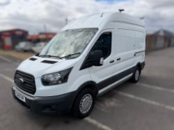 2018 18 FORD TRANSIT WORKSHOP PANEL VAN - EX BT - 95K MILES - 1 KEY - REAR CRANE
