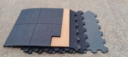 1X NEW. ASSORTED 1 X 1M RUBBER CRUMB GYM MATS