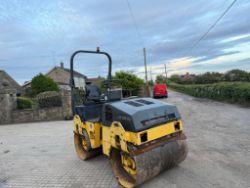 BOMAG BW135AD 1350MM TWIN VIBRATING DRUM ROLLER - 2074 HOURS