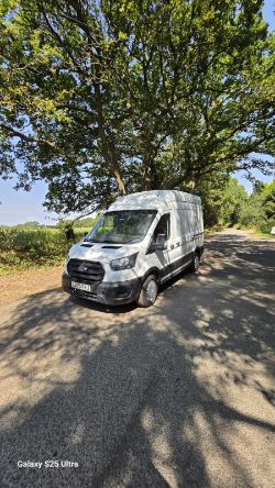 2020 70 FORD TRANSIT 350 WORKSHOP VAN - EX BT - 78K MILES - INTERNAL RACKING - CRANE
