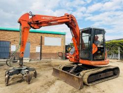 HITACHI EX75UR EXCAVATOR *C/W 5 TINE SCRAP GRAB*