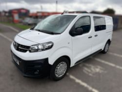 2022 71 VAUXHALL VIVARO F3100 DYNAMIC S/S CREW CAB VAN - EX POLICE - 126K MILES - 6 SEATS