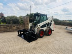 2018 BOBCAT S570 WHEELED SKIDSTEER LOADER WITH NEW 72” BUCKET GRAB