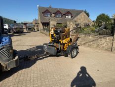 2017 TEREX MBR71 F/R PEDESTRIAN ROLLER WITH TEREX SINGLE AXLE TRAILER
