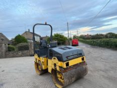 BOMAG BW135AD 1350MM TWIN VIBRATING DRUM ROLLER - 2074 HOURS