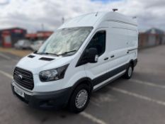 2018 18 FORD TRANSIT WORKSHOP PANEL VAN - EX BT - 95K MILES - 1 KEY - REAR CRANE