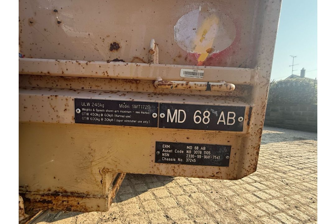 ARMY QUAD TRAILER CAR TRAILER DIRECT FROM THE ARMY - Image 6 of 8