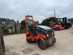2015 HAMM HD10C VV 1000MM DIESEL TWIN DRUM VIBRATING ROLLER - 1146 HOURS