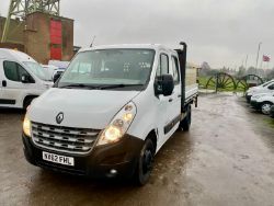 2012 62 RENAULT MASTER ML35 DCI DRW CHASSIS CREW CAB VAN - 68K MILES - 7 SEATS - *NO VAT*